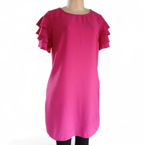 🌸 Tiziano Zorzan Pink Dress – Size 44 (US Medium) 🌸 - Picture 3 of 16